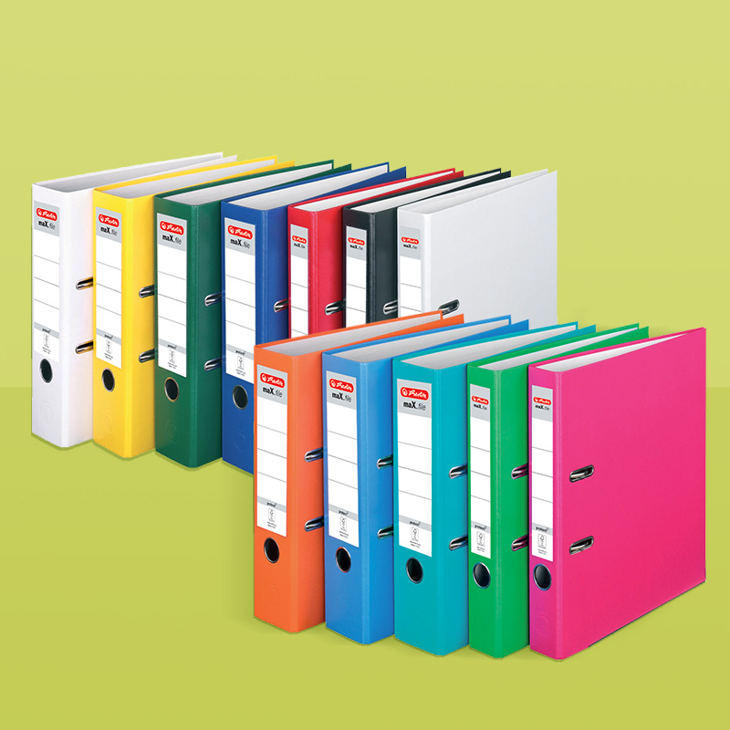 Lever arch files with PP laminated covers
