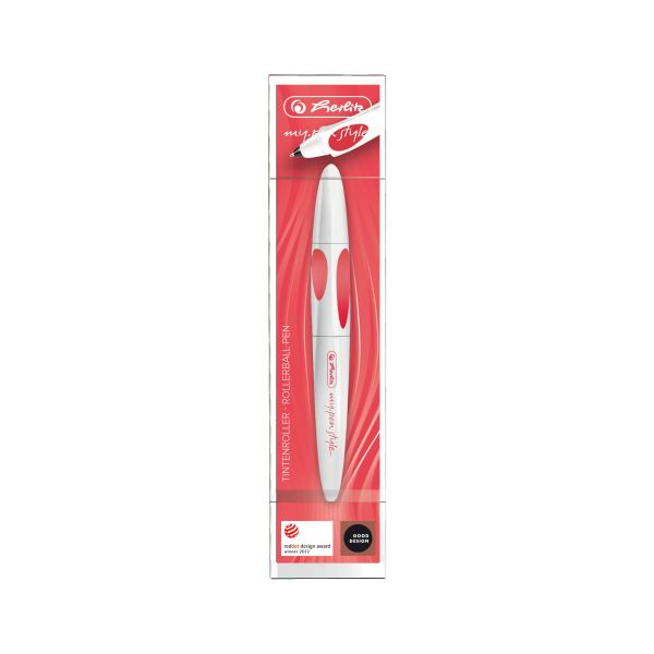 inkoustový roller my.pen, motiv Glowing Red, ve fóliovém pouzdru