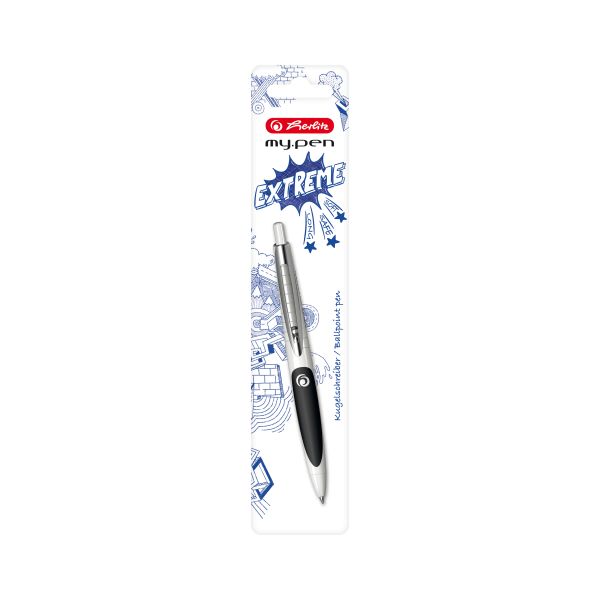 Kuličkové pero my.pen, bílé/černé