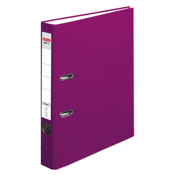 pákový pořadač maX.file protect, A4 5 cm, borůvkový