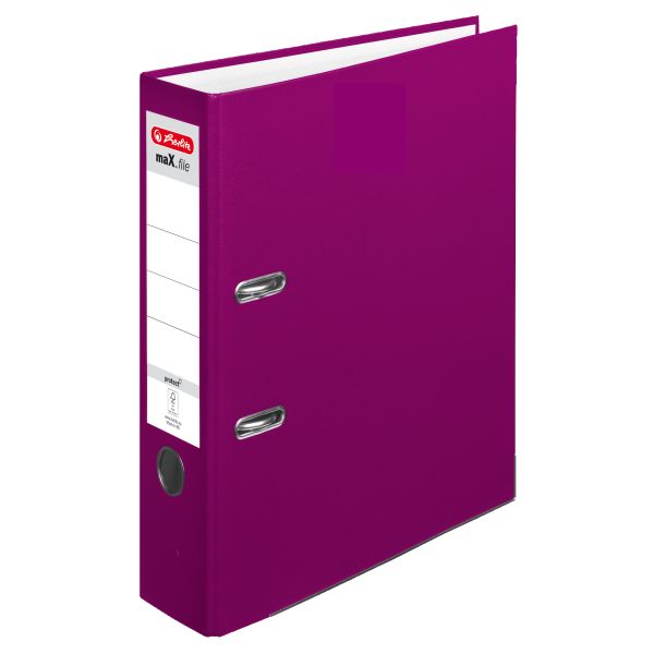 pákový pořadač maX.file protect, A4 8 cm, borůvkový