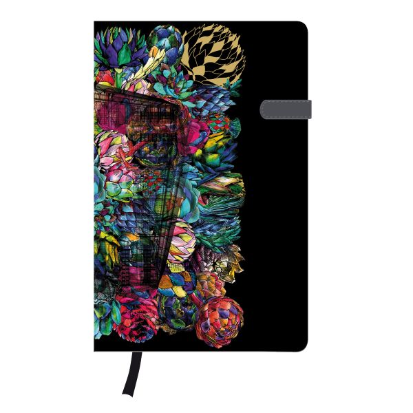 Notizbuch Lady A5 96 Blatt liniert Fiona mit Leseband und Falttasche my.book