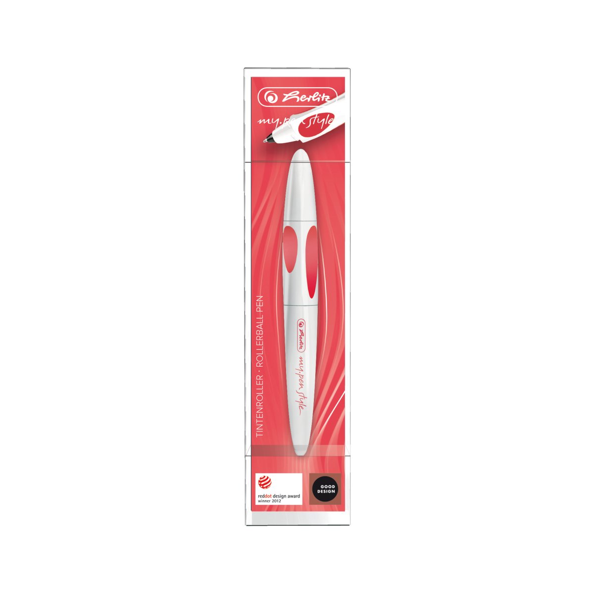 Herlitz My.pen Style FASHION Tintenroller | Luxurious Purple, Ergonomischer Griff, Inkl. 2 Patronen