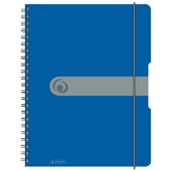 Spiralblock A4 to go 80 Blatt Sonderlineatur kariert blau