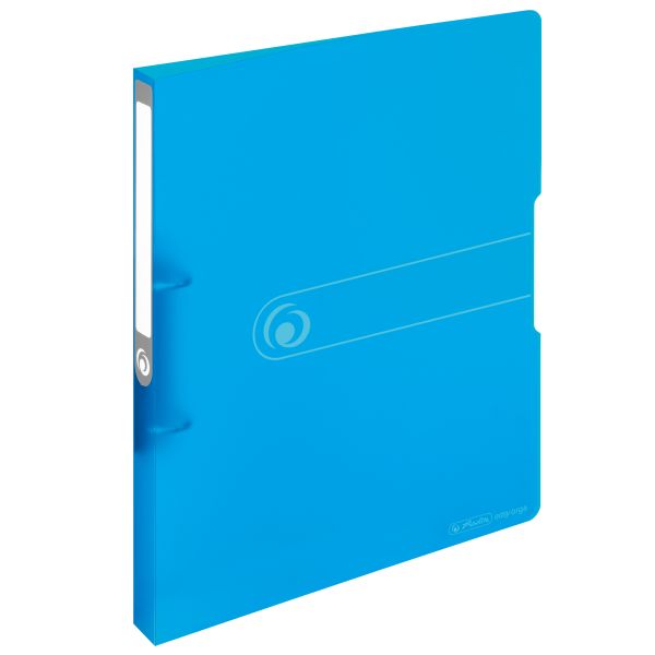 Ringbuch PP A4 2 Ringe 16mm transparent blau