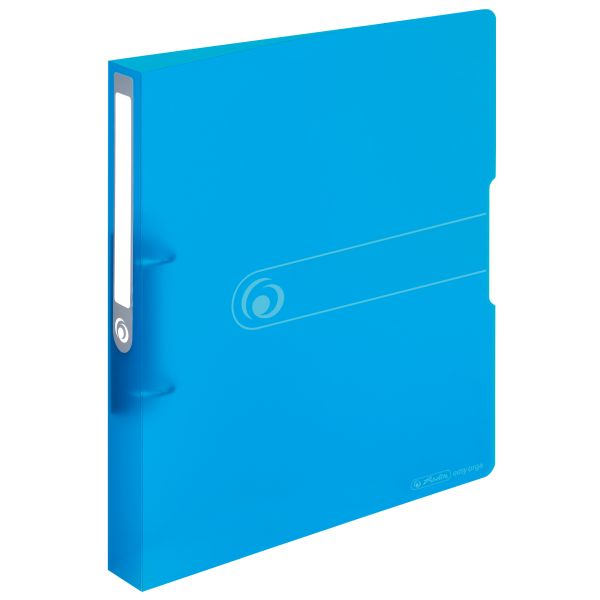 Ringbuch PP A4 2 Ringe 25mm transparent blau