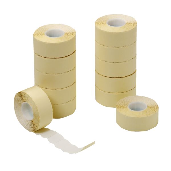 Preisauszeichnungsetikett 2-zeilig weiß 1.200 Stück 12er Packung