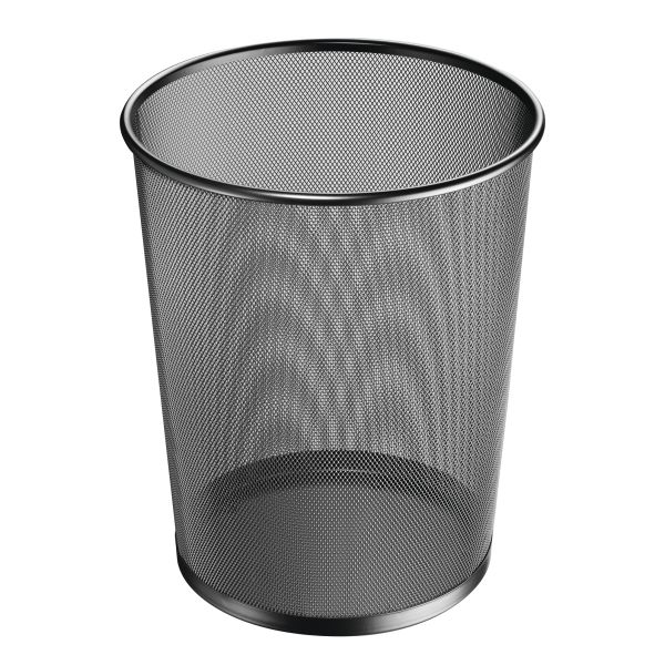 Papierkorb 18l Manhattan schwarz Drahtgitter Mesh