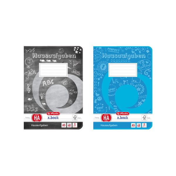Aufgabenheft A5 48 Blatt FSC Mix 2 Motive sortiert