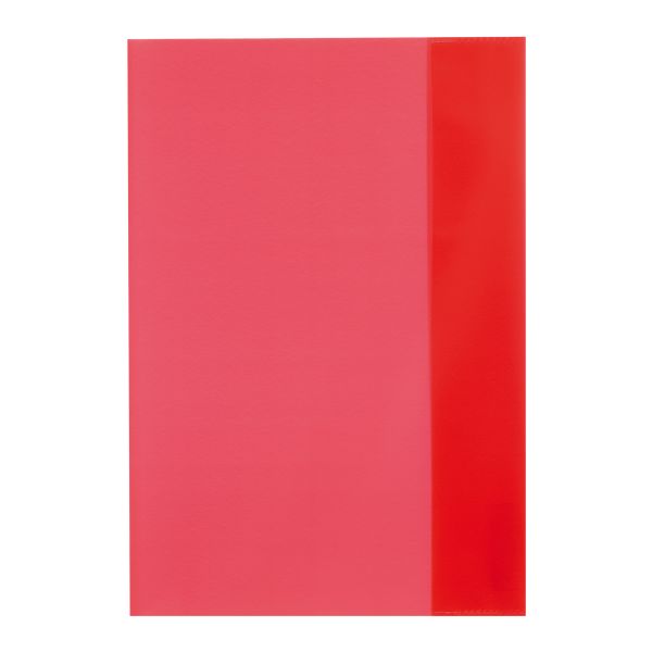 Hefthülle A5 transparent rot