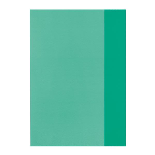 Hefthülle A5 transparent grün