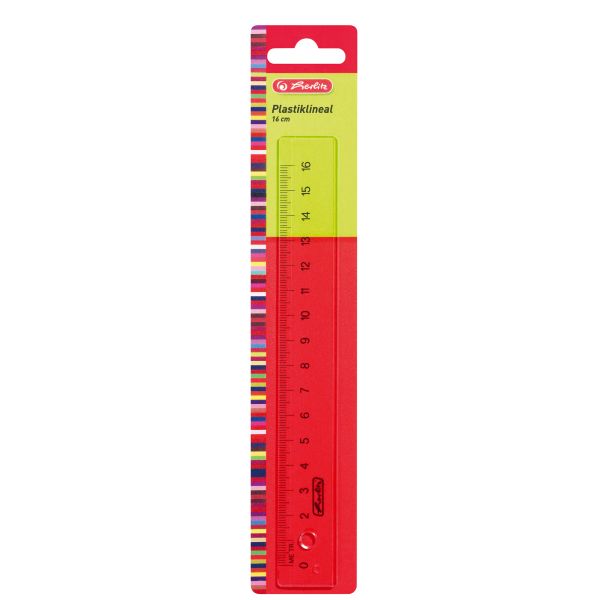 Lineal 16cm Kunststoff transparent