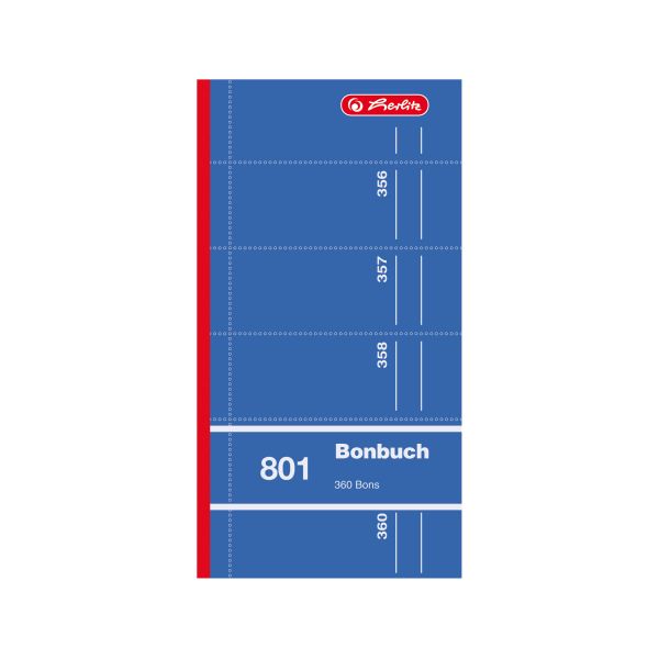 Bonbuch 801 360 Abrisse Unterverpackung farbig sortiert