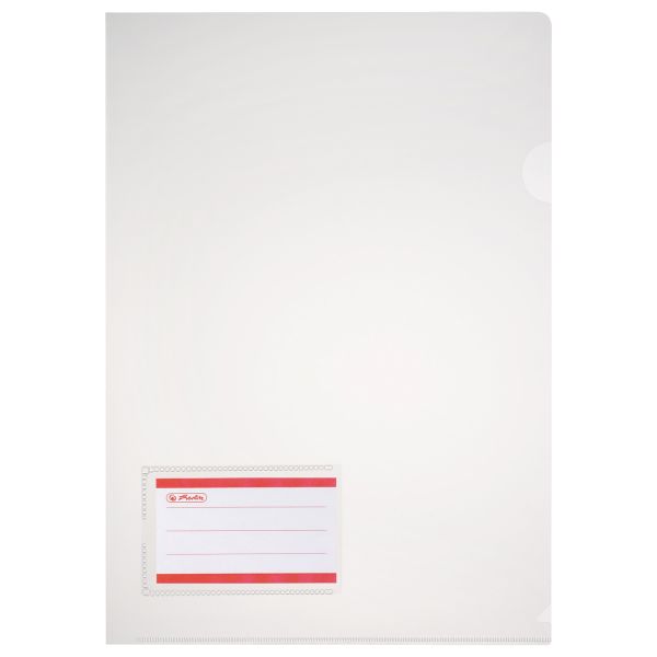 Aktenhülle A4 transparent mit Einstecktasche 10er