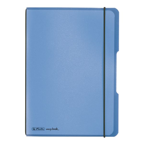 Notizheft flex PP A5,40 Blatt, kariert blau, my.book