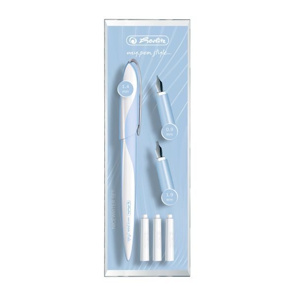 Herlitz my.pen Nicewriter, Kalligraphie Set, Light Blue