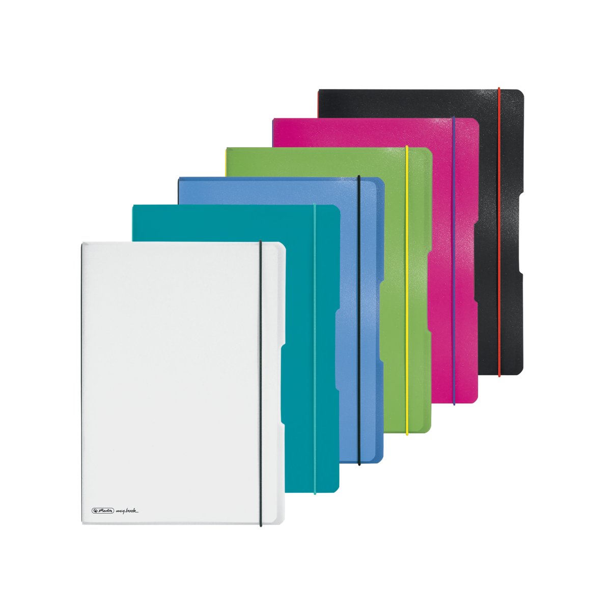 Oxford easyBook® A5 Schrift plastic PP omslag 5x5mm geruit rood