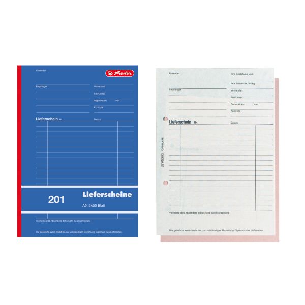 Lieferscheinbuch A5 201 2x50 Blatt