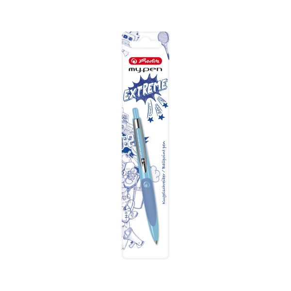 Kugelschreiber my.pen hellblau/dunkelblau