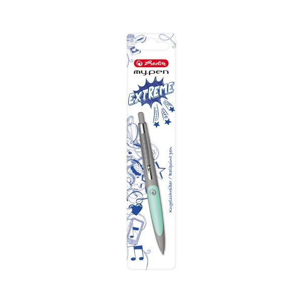 Kugelschreiber my.pen grau/minze