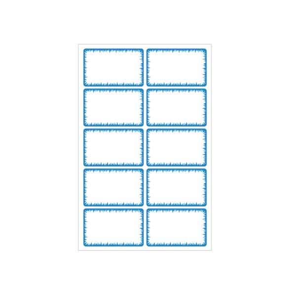 Tiefkühletikett 34x21mm selbst- klebend weiß/blau 50 Stück FSC Mix