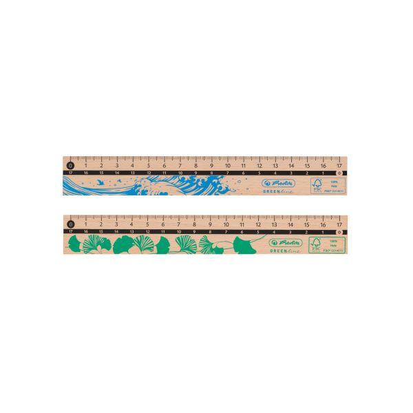 Lineal 17cm, aus Holz, FSC 100%
