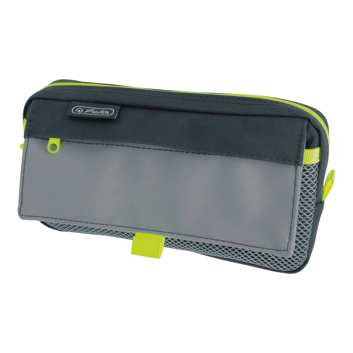 Herlitz Faulenzerrolle Astuccio Colore Splash Rosa - Portapenne In Nylon E PU Con Chiusura A Elastico, 21 Cm - 3