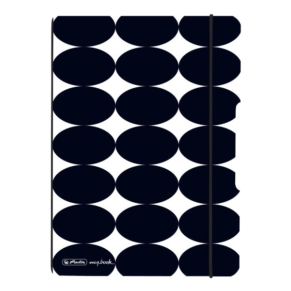 Notizheft flex A5, 40 Blatt, punktiert Just Black, my.book