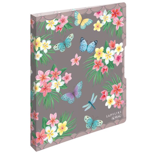 Ringbuch PP A4 2 Ringe 16mm Ladylike Butterflies