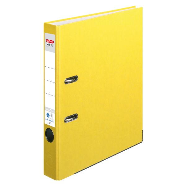Ordner maX.file nature plus A4 5cm gelb