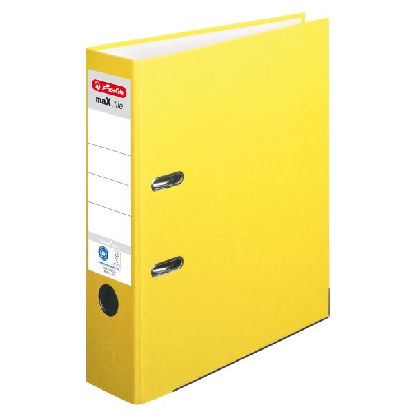 Ordner maX.file nature plus A4 8cm gelb