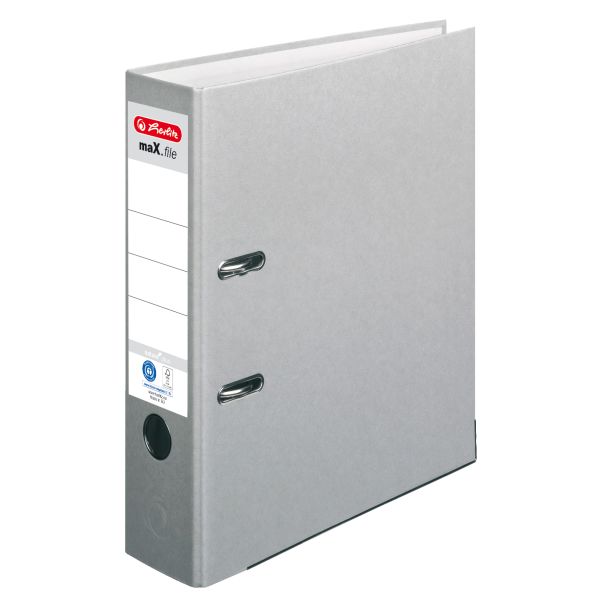 Ordner maX.file nature plus A4 8cm grau