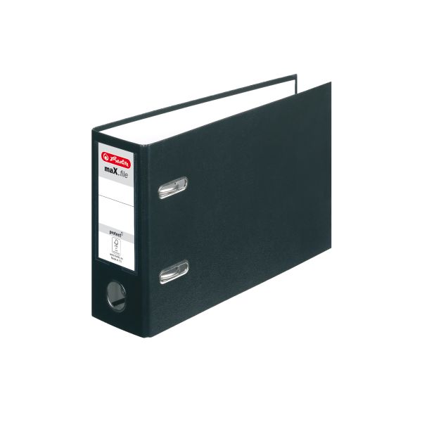 Ordner maX.file protect A5 quer 7,5cm schwarz