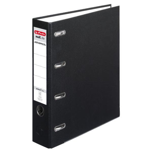 Doppelordner maX.file protect A4 7cm schwarz