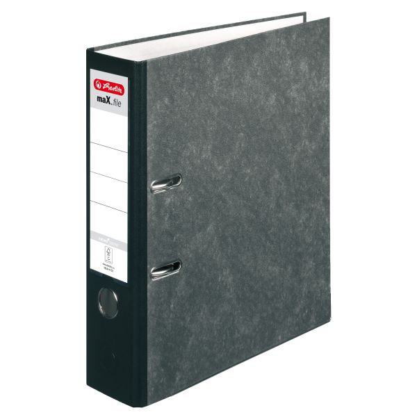 Ordner maX.file nature pocket A4 8cm schwarz