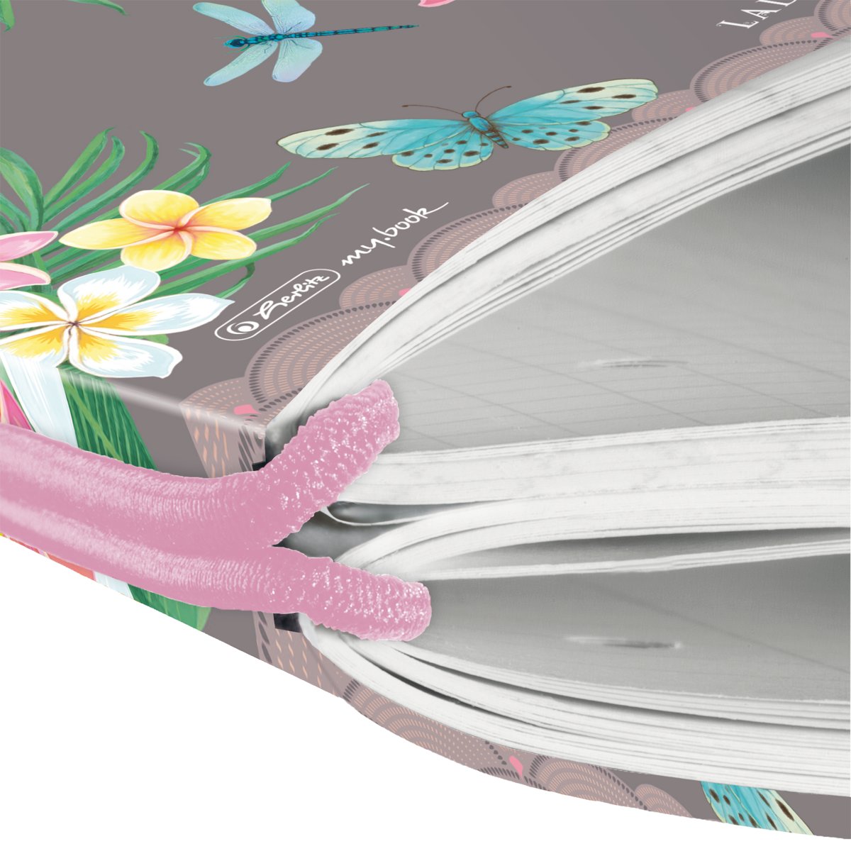 Notizheft flex PP A4,40Blatt kariert und 40Blatt liniert,schwarz, gelocht, Mikroperforation my.book