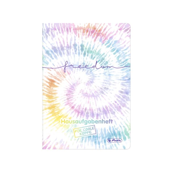 Aufgabenheft A5 48 Blatt für coole Köpfe, Motiv New Batik Freedom