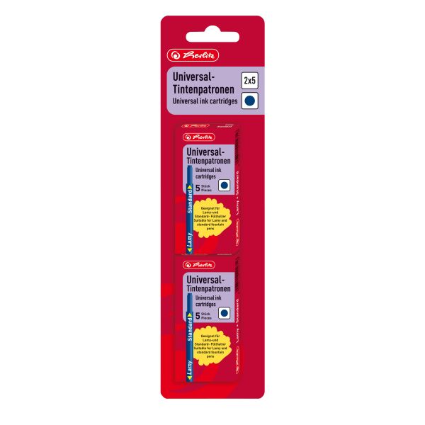 Universal-Tintenpatronen blau 2 x 5 Stück