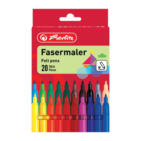 Fasermaler 20er in Hängeschachtel
