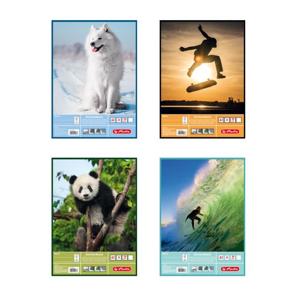Μπλοκ σχεδίου Α3 25Φ 100gr Animals