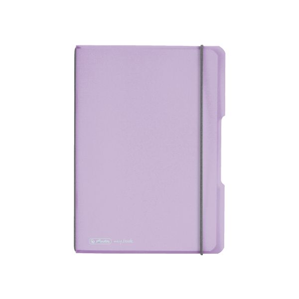 Notebook flex PP A5, 40 sheets, squared lilac, my.book