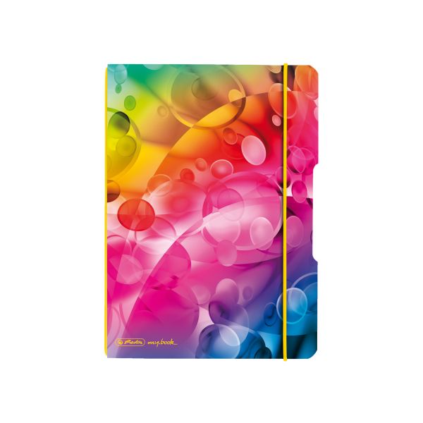 Notebook flex design A5,40 sheets squared, my.book motif Bubbles