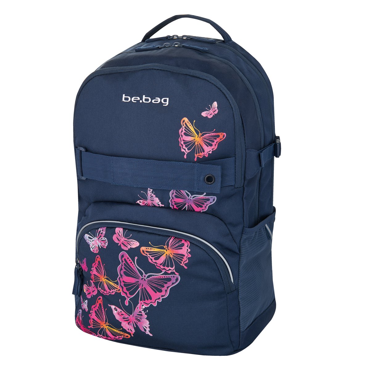 fox Bitterness Road making process school backpack be.bag cube Butterfly - Herlitz
