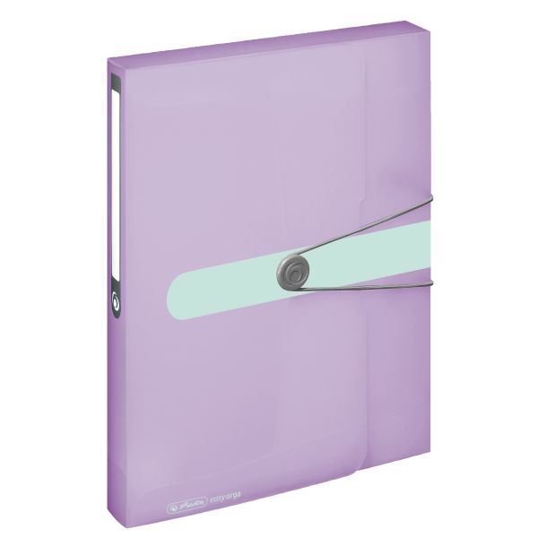 document box A4 PP transparent lilac