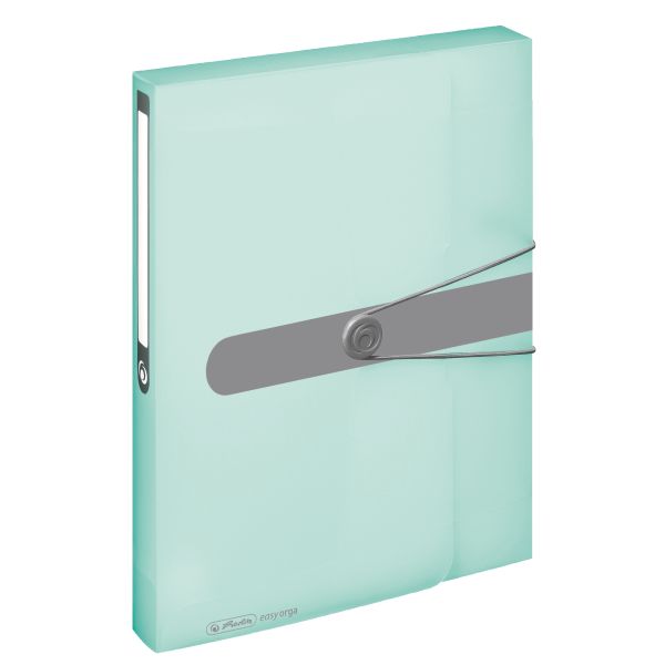 document box A4 PP transparent mint