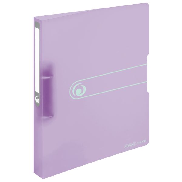 2-ring binder PP A4 25mm transparent lilac
