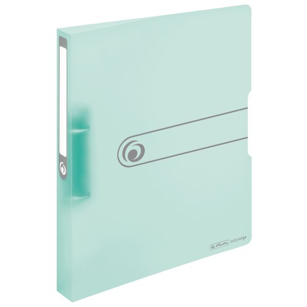 2-ring binder PP A4 25mm transparent mint