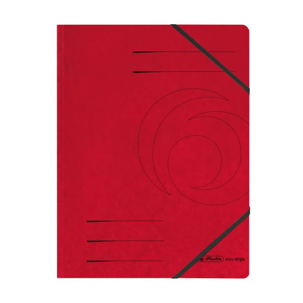 elastic folder Quality A4 red