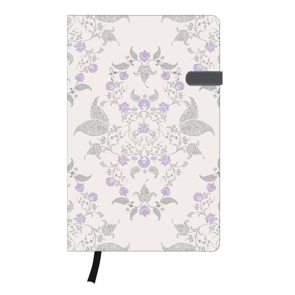 note book Lady A5 96sheets ruled Dream Garden book ribbon expandable inner pocket my.book