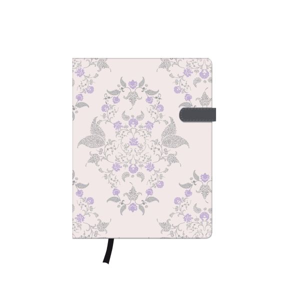 note book Lady A6 96sheets ruled Dream Garden book ribbon expandable inner pocket my.book